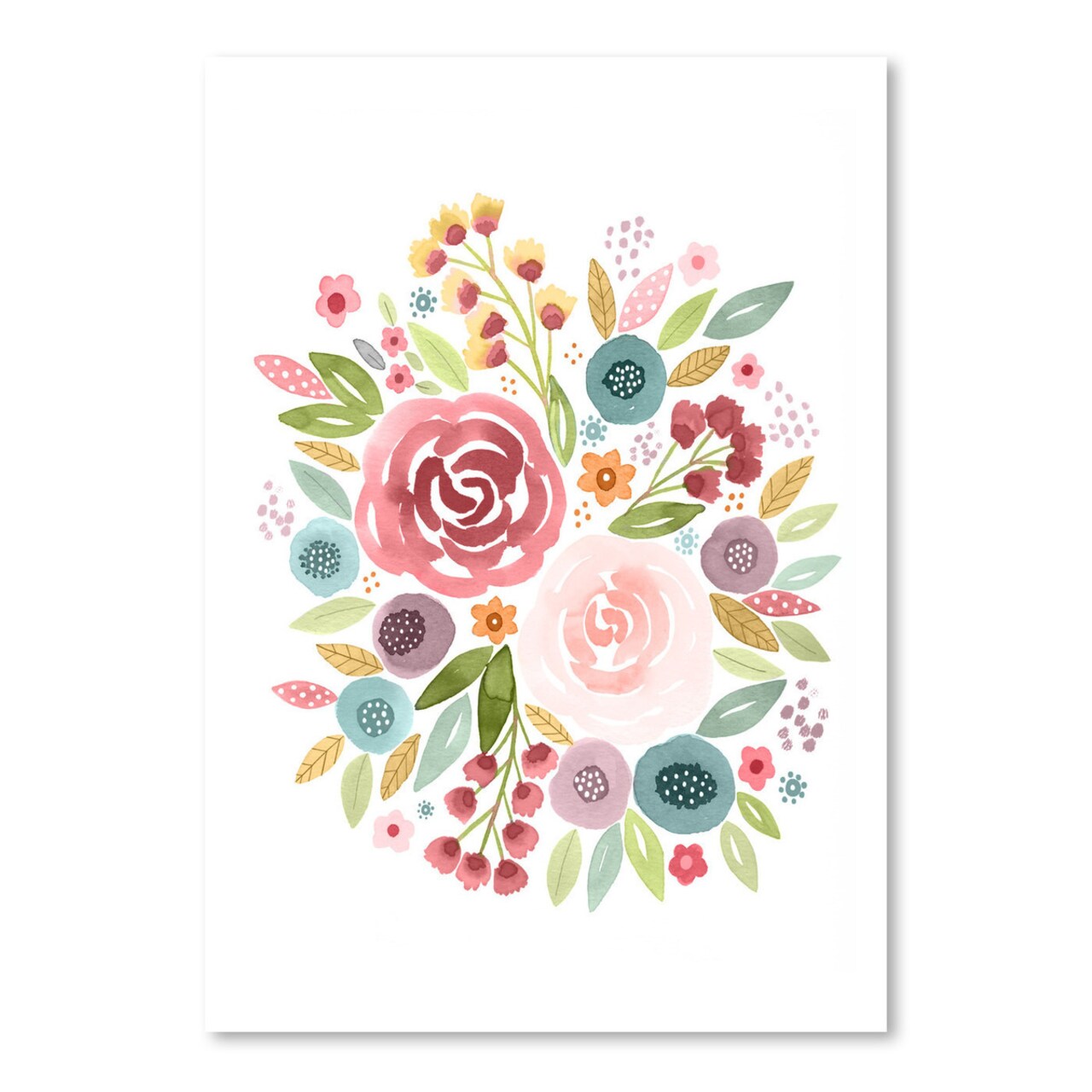 Watercolor Floral 9 by Lisa Nohren  Poster Art Print - Americanflat